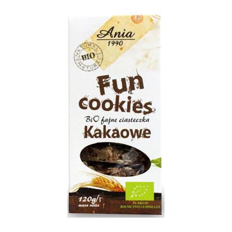 Fun Cookies ciasteczka  kakaowe BIO 120g Bio Ania-9580